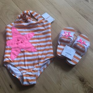 Gymboree Swimsuit & Sandals